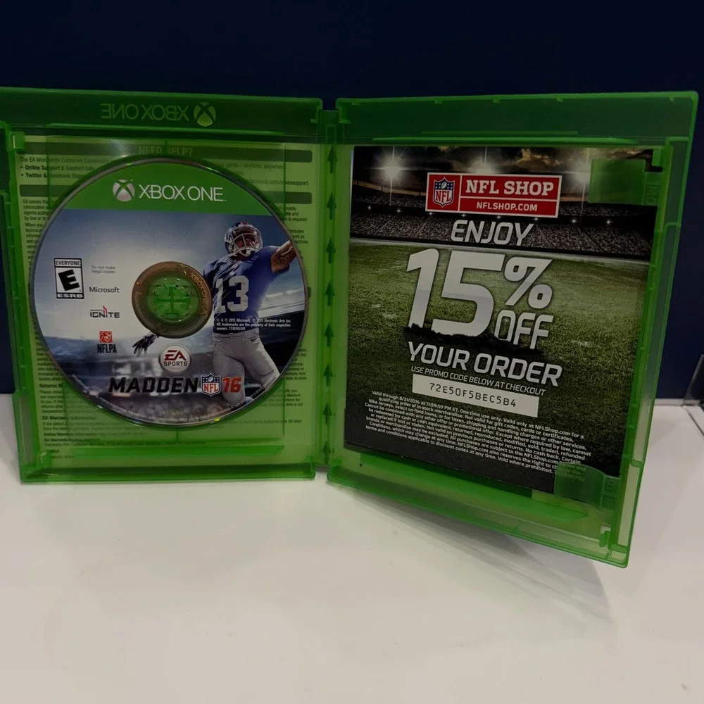 Madden NFL 16 17 18 Xbox One Lot Bundle Complete CIB EA Sports Football Games‎